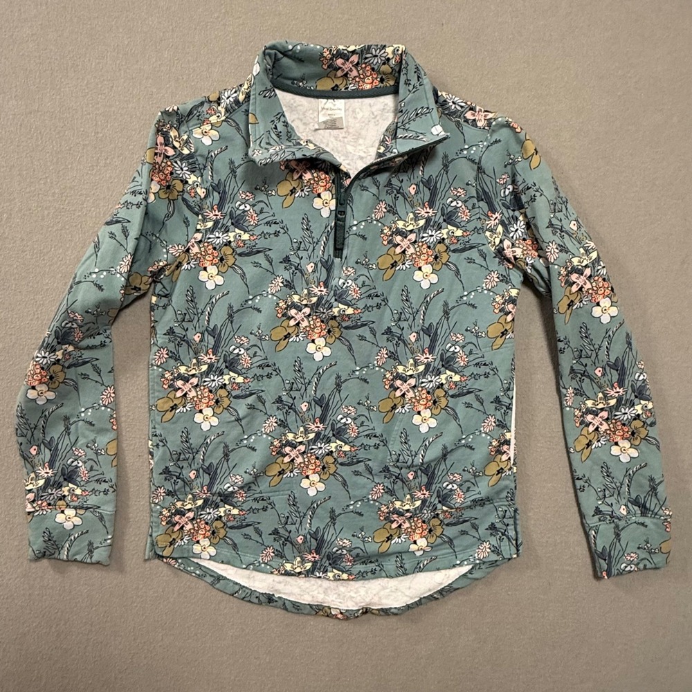 Vera Bradley Floral 1/4 Zip Pullover Sweatshirt Women Size XS‎